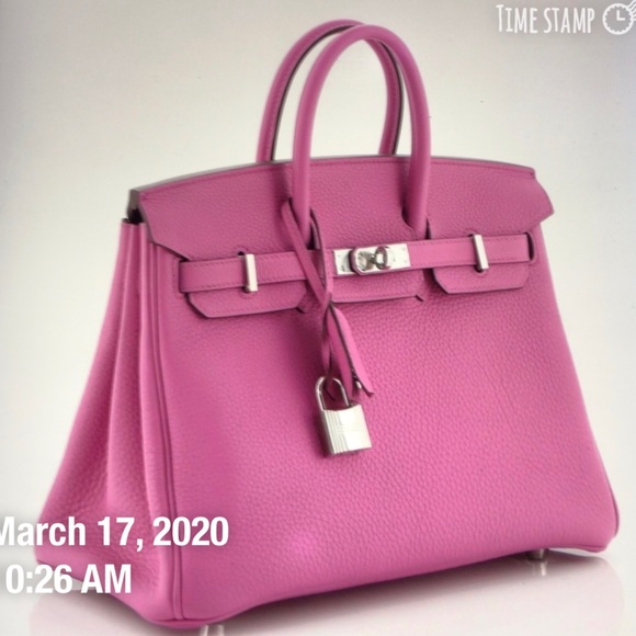 Hermes Birkin Rose magnolia Togo handbag - Picture 5 of 8